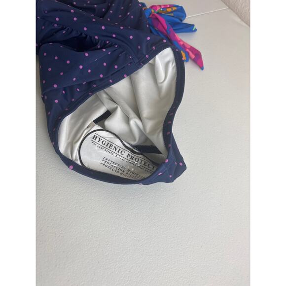 NWT Matilda Jane SANDCASTLE QUEEN Navy Floral Dot One Piece Swimsuit Size S NWT - Picture 10 of 10